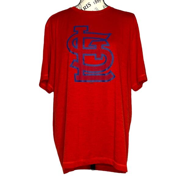 MLB LARGE St. Louis Cardinals STL Logo Genuine Merchandise Moisture Wick Tee - Picture 1 of 9